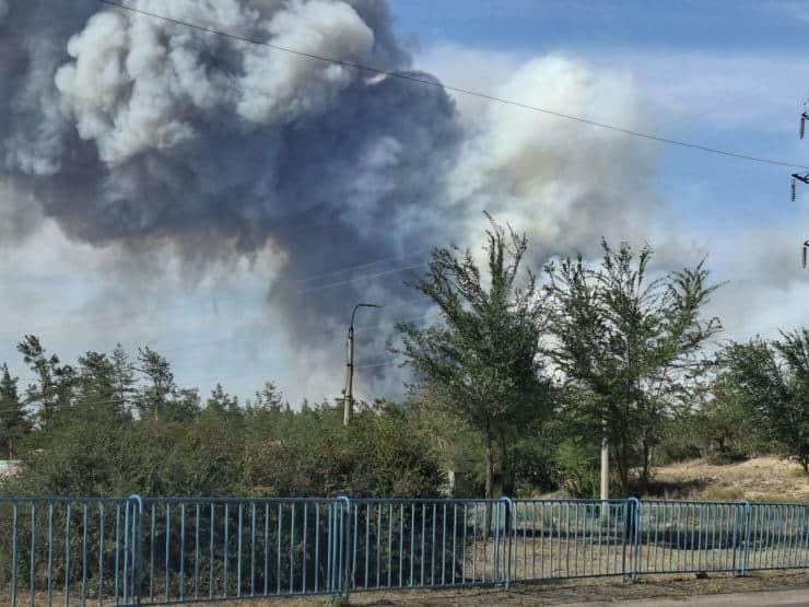 Поблизу Сєвєродонецька спалахнули великомасштабні лісові пожежі (фото)