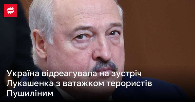 Україна висловила свою реакцію на зустріч між Лукашенком та лідером терористів Пушиліним.