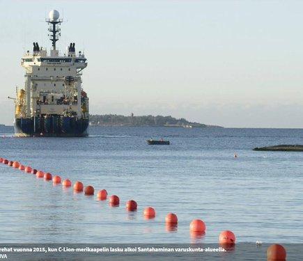 Фінляндія оголосила про пошкодження підводного зв'язкового кабелю, що з'єднує її з Німеччиною.